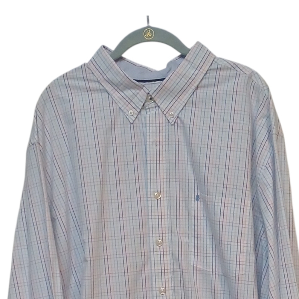 IZOD - NWOT, Long Sleeve, Multi Colored Stripes, Button Down Shirt, Pocket, XXL - Picture 7 of 9